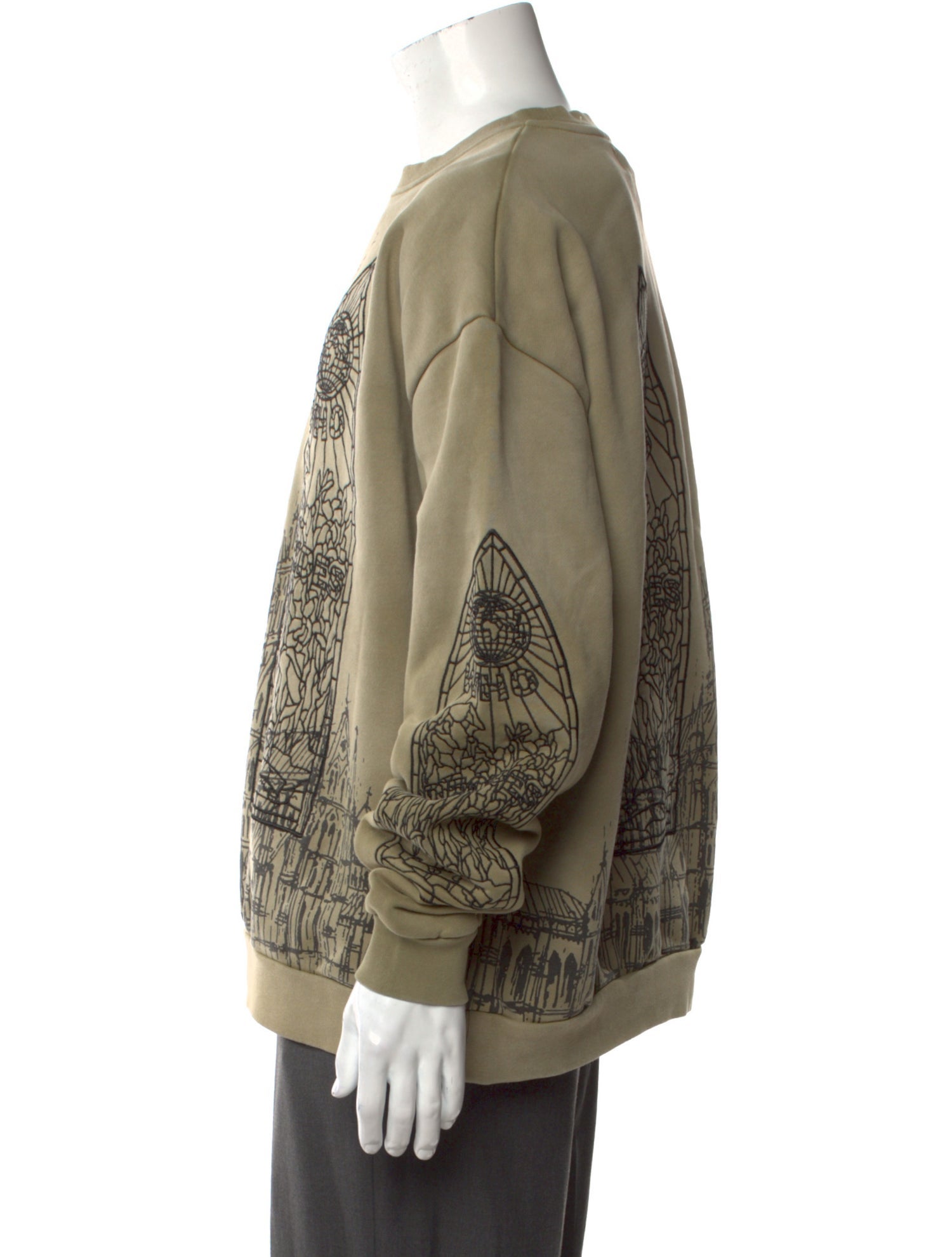 Who Decides War Graphic Print Crew Neck Sweatshirt w/ Tags