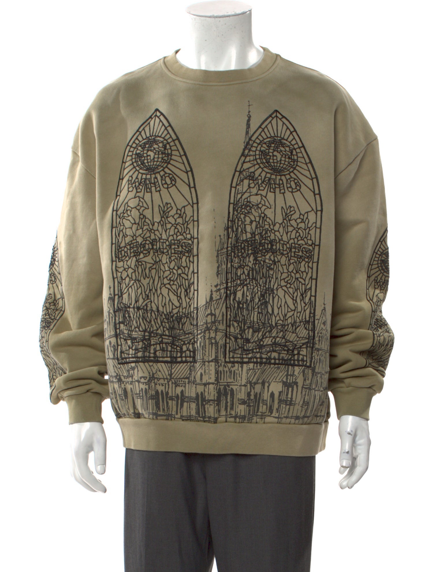 Who Decides War Graphic Print Crew Neck Sweatshirt w/ Tags