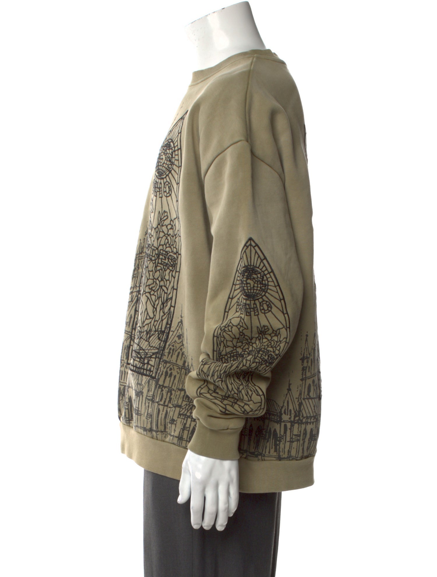 Who Decides War Graphic Print Crew Neck Sweatshirt w/ Tags