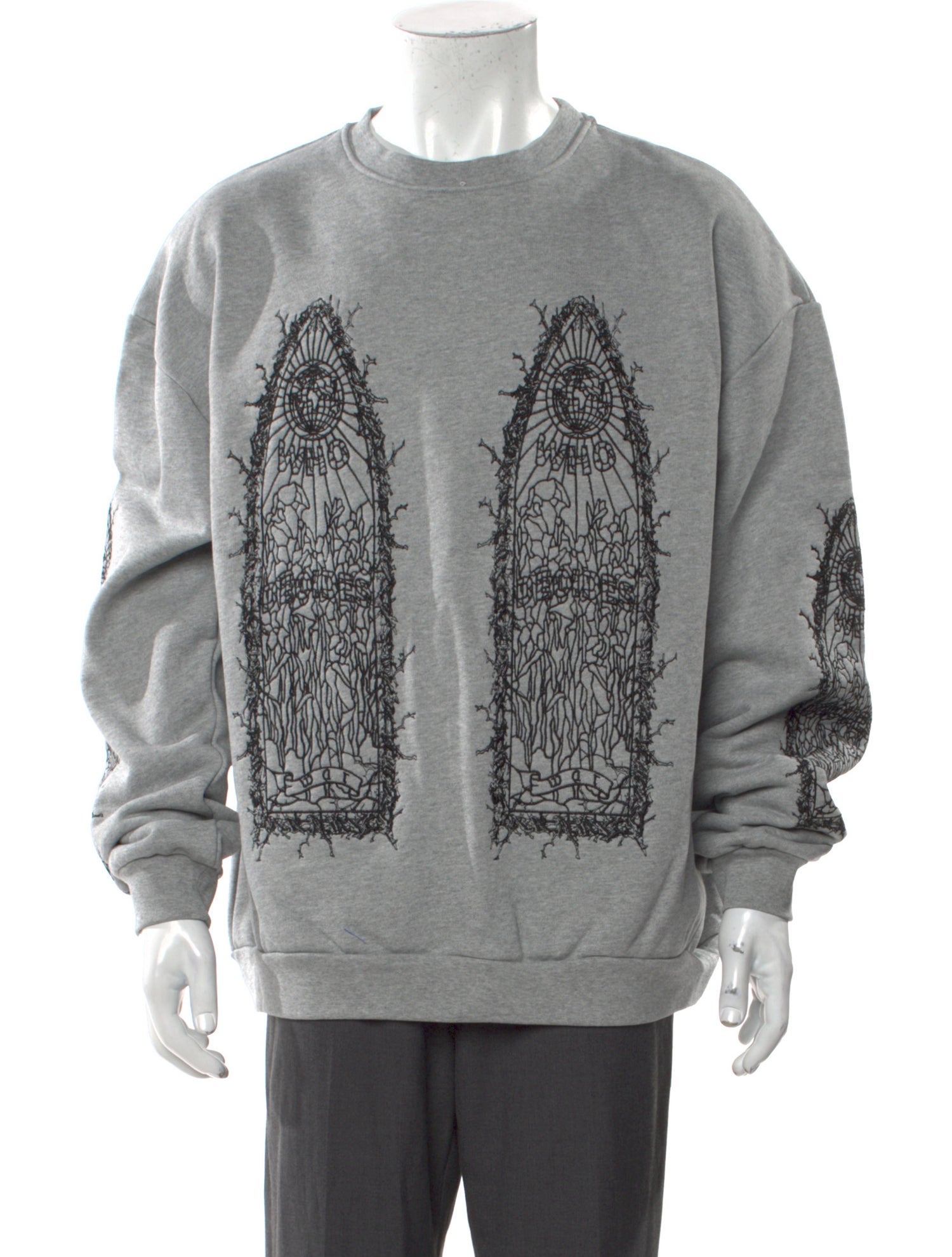 Who Decides War Graphic Print Crew Neck Sweatshirt w/ Tags