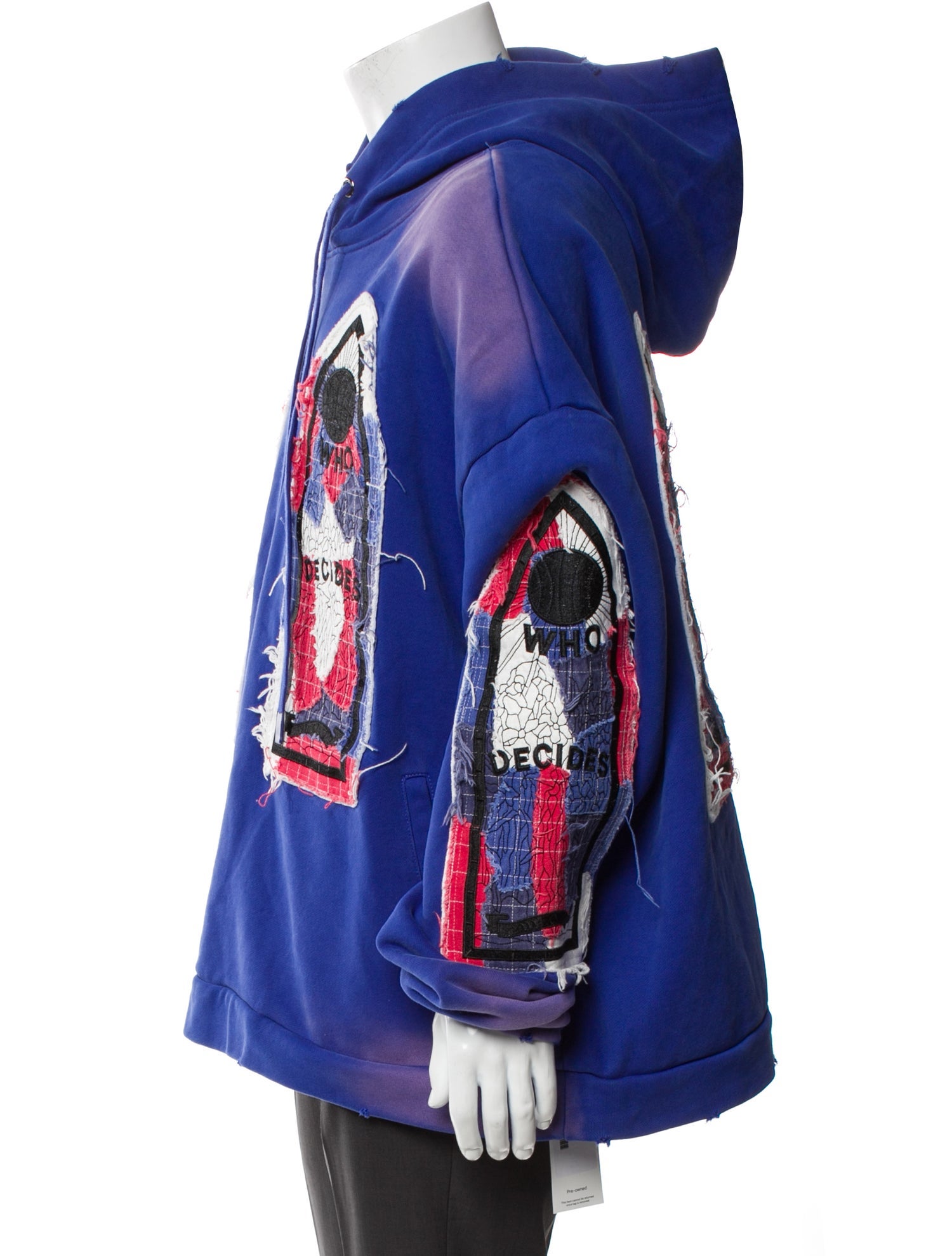 Who Decides War Graphic Print Crew Neck Hoodie