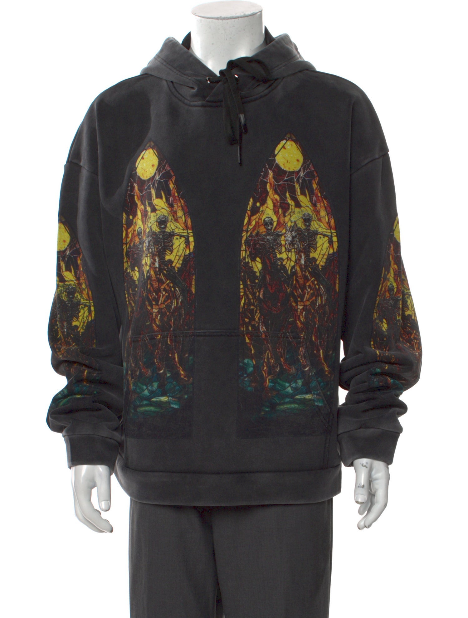 Who Decides War Graphic Print Crew Neck Hoodie w/ Tags