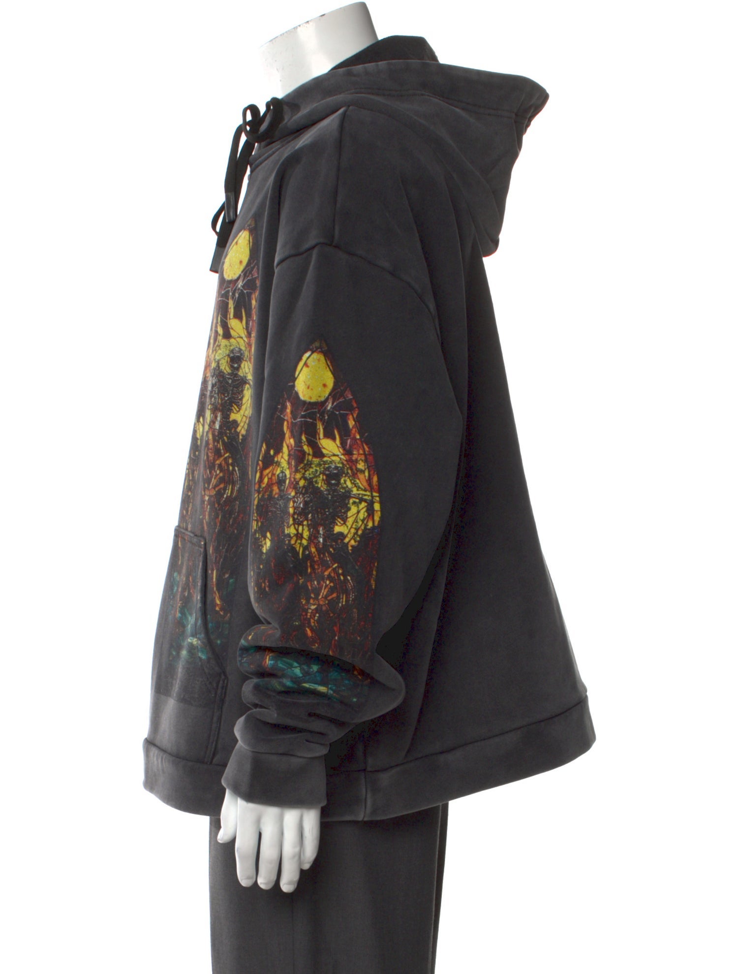 Who Decides War Graphic Print Crew Neck Hoodie w/ Tags