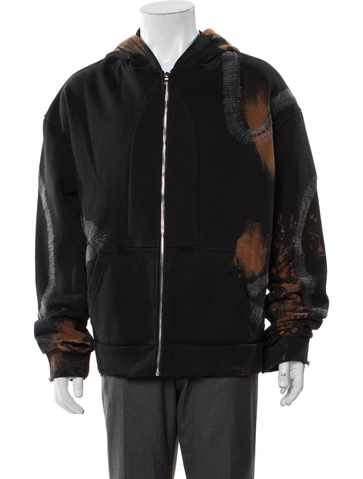 Who Decides War Tie-Dye Print Crew Neck Hoodie