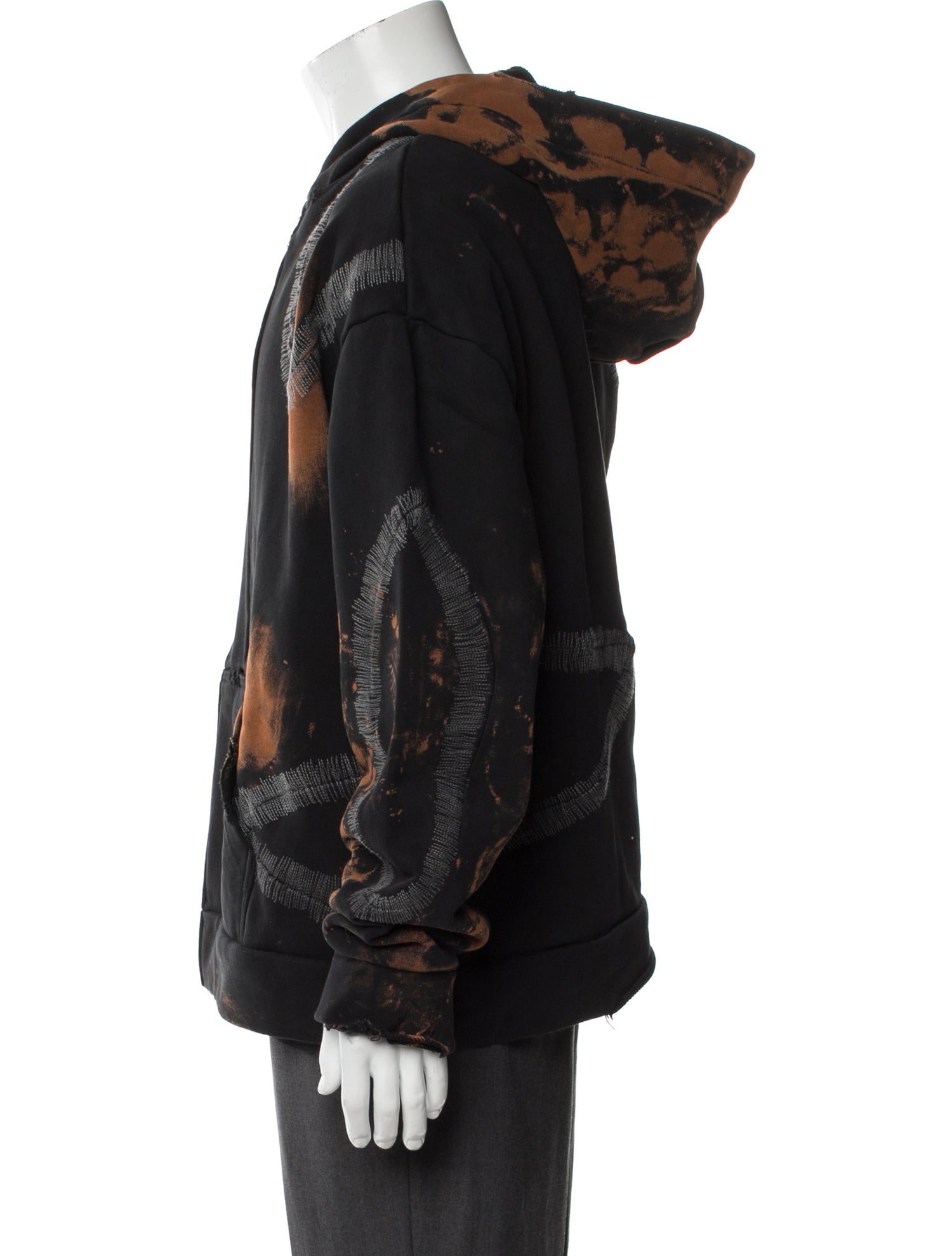 Who Decides War Tie-Dye Print Crew Neck Hoodie