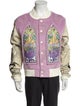 Who Decides War Patterned Bomber Jacket