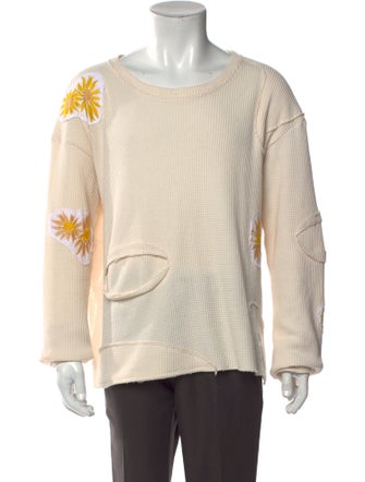 Who Decides War Graphic Print Crew Neck Pullover