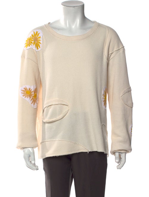 Who Decides War Graphic Print Crew Neck Pullover