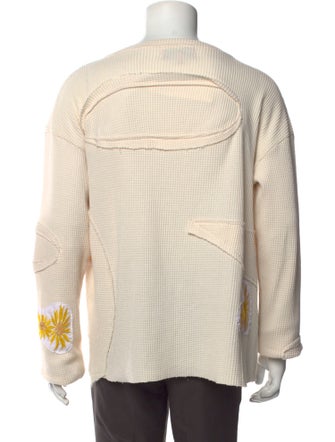 Who Decides War Graphic Print Crew Neck Pullover