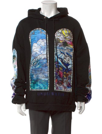 Who Decides War Graphic Print Crew Neck Hoodie