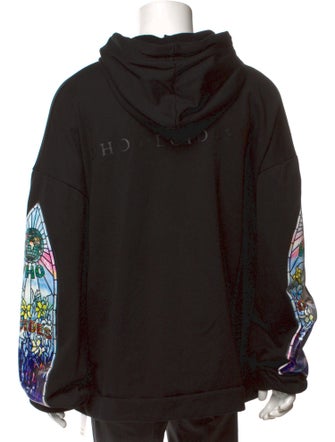 Who Decides War Graphic Print Crew Neck Hoodie
