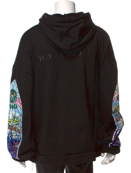 Who Decides War Graphic Print Crew Neck Hoodie