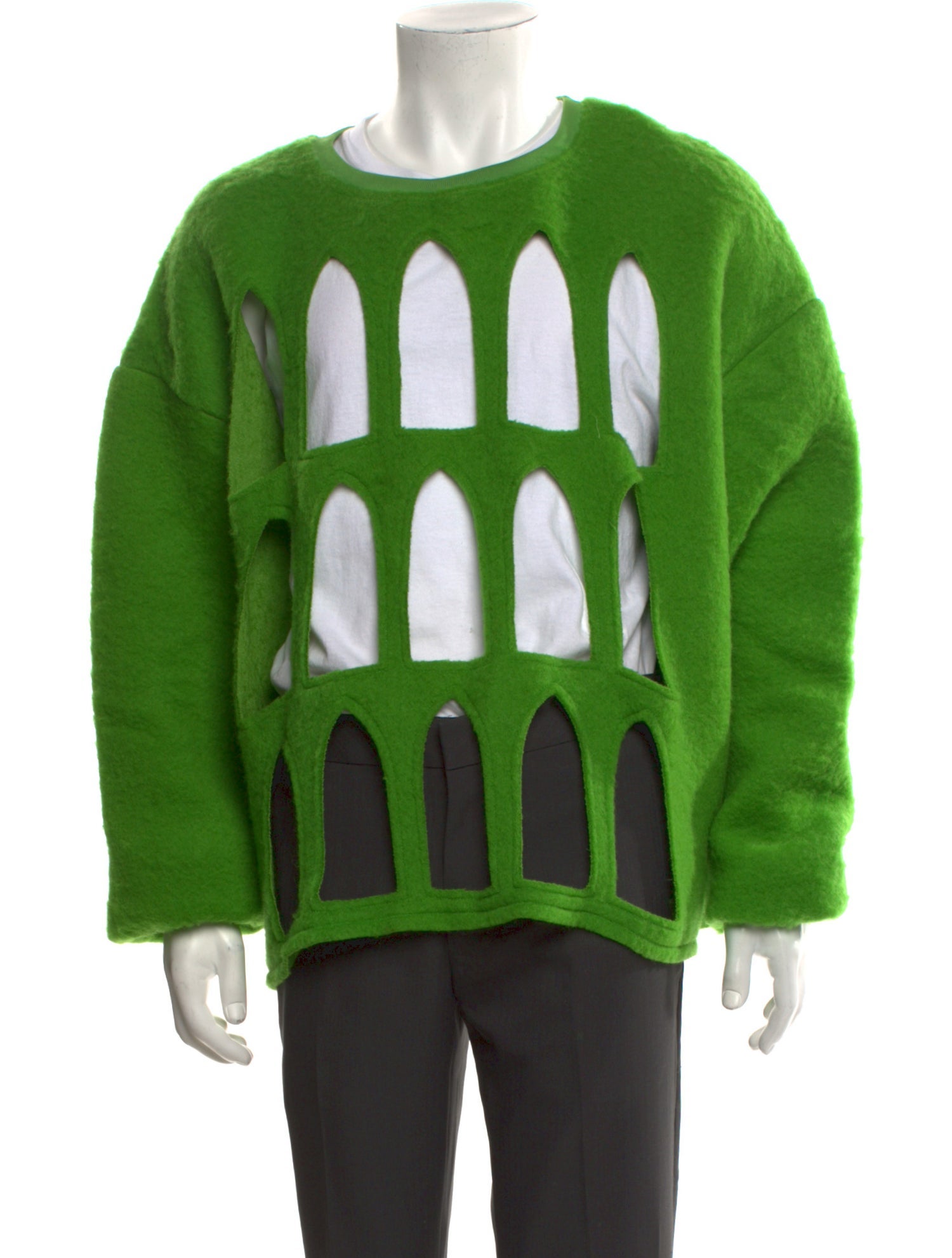 Who Decides War Graphic Print Crew Neck Pullover