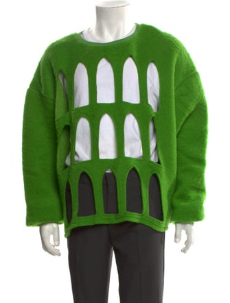 Who Decides War Graphic Print Crew Neck Pullover