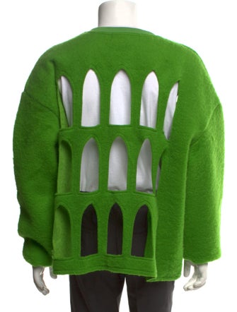 Who Decides War Graphic Print Crew Neck Pullover