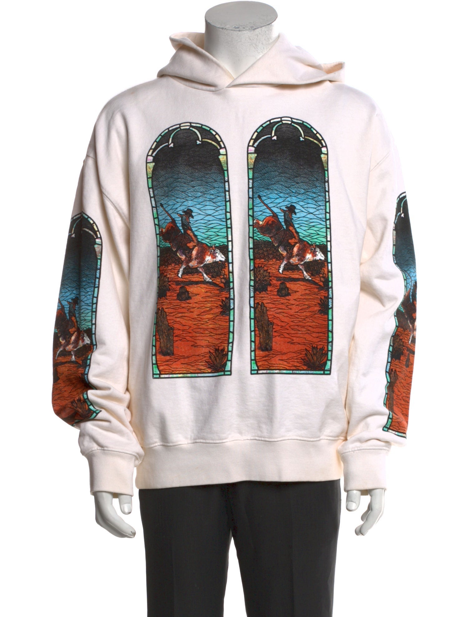 Who Decides War Graphic Print Crew Neck Hoodie