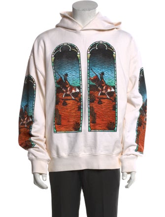 Who Decides War Graphic Print Crew Neck Hoodie