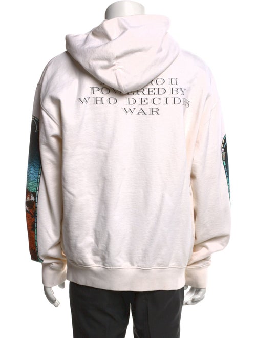 Who Decides War Graphic Print Crew Neck Hoodie