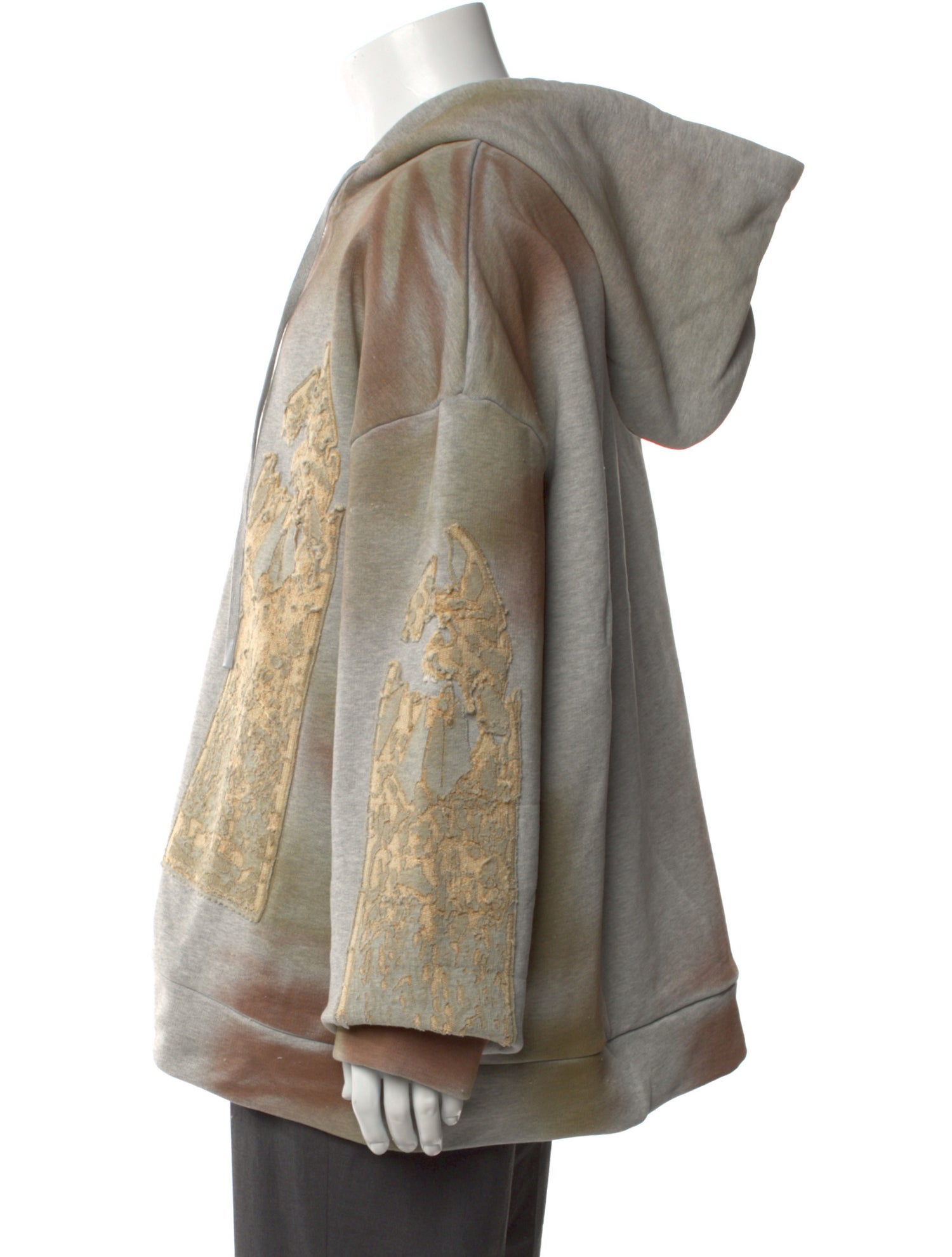 Who Decides War Tie-Dye Print Crew Neck Hoodie w/ Tags