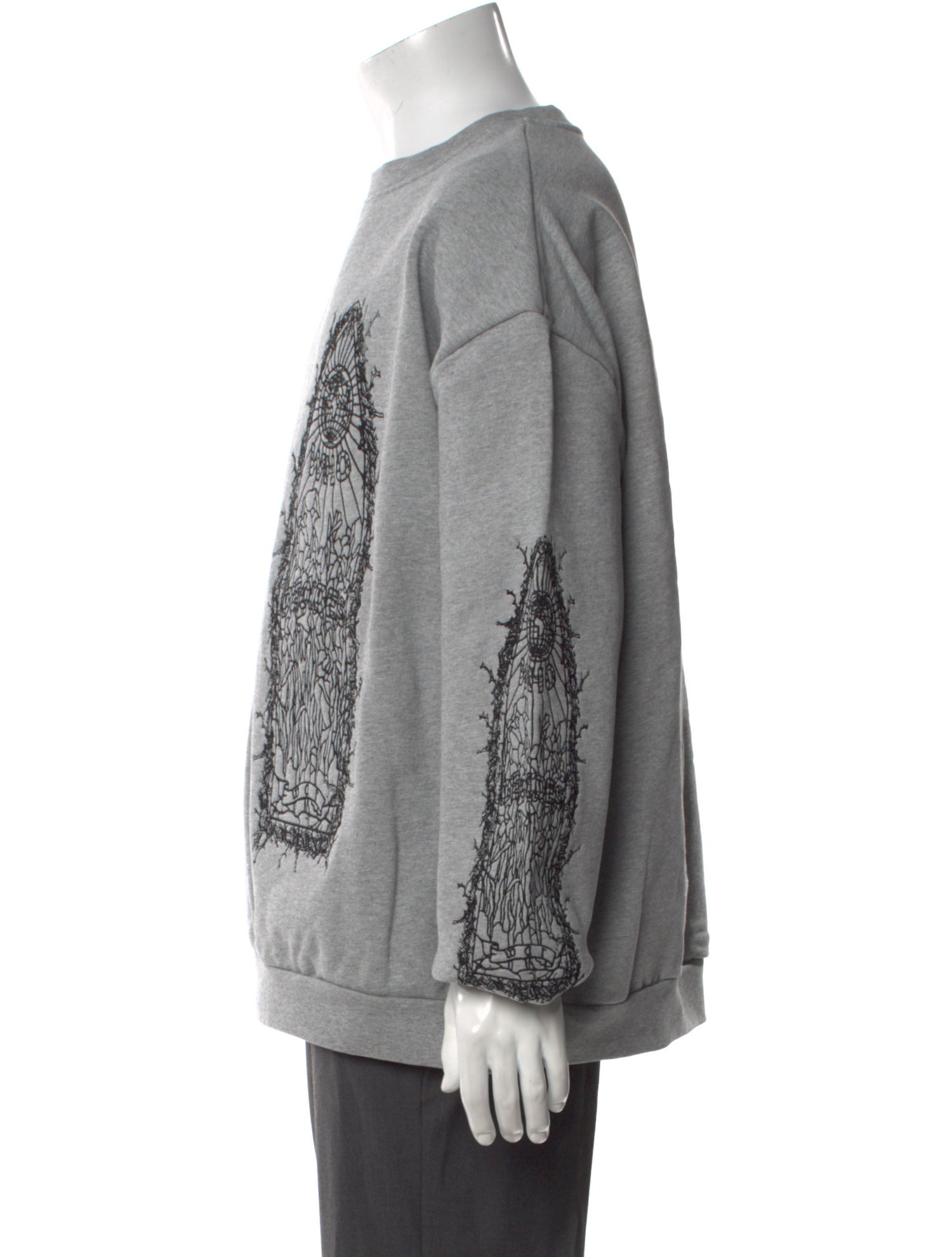 Who Decides War Graphic Print Crew Neck Pullover w/ Tags