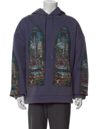 Who Decides War Graphic Print Crew Neck Hoodie