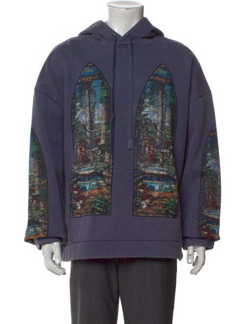 Who Decides War Graphic Print Crew Neck Hoodie