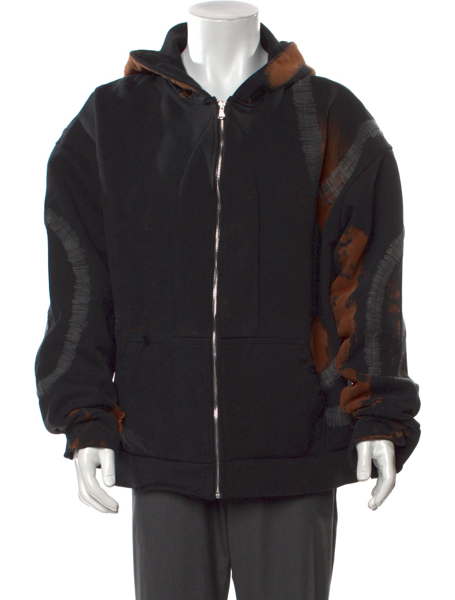 Who Decides War Graphic Print Crew Neck Hoodie