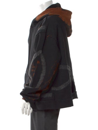 Who Decides War Graphic Print Crew Neck Hoodie