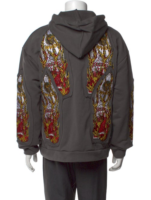 Who Decides War Graphic Print Crew Neck Hoodie