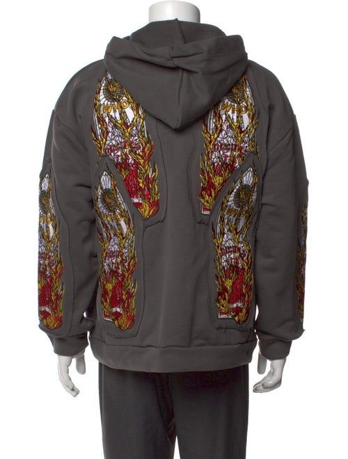 Who Decides War Graphic Print Crew Neck Hoodie