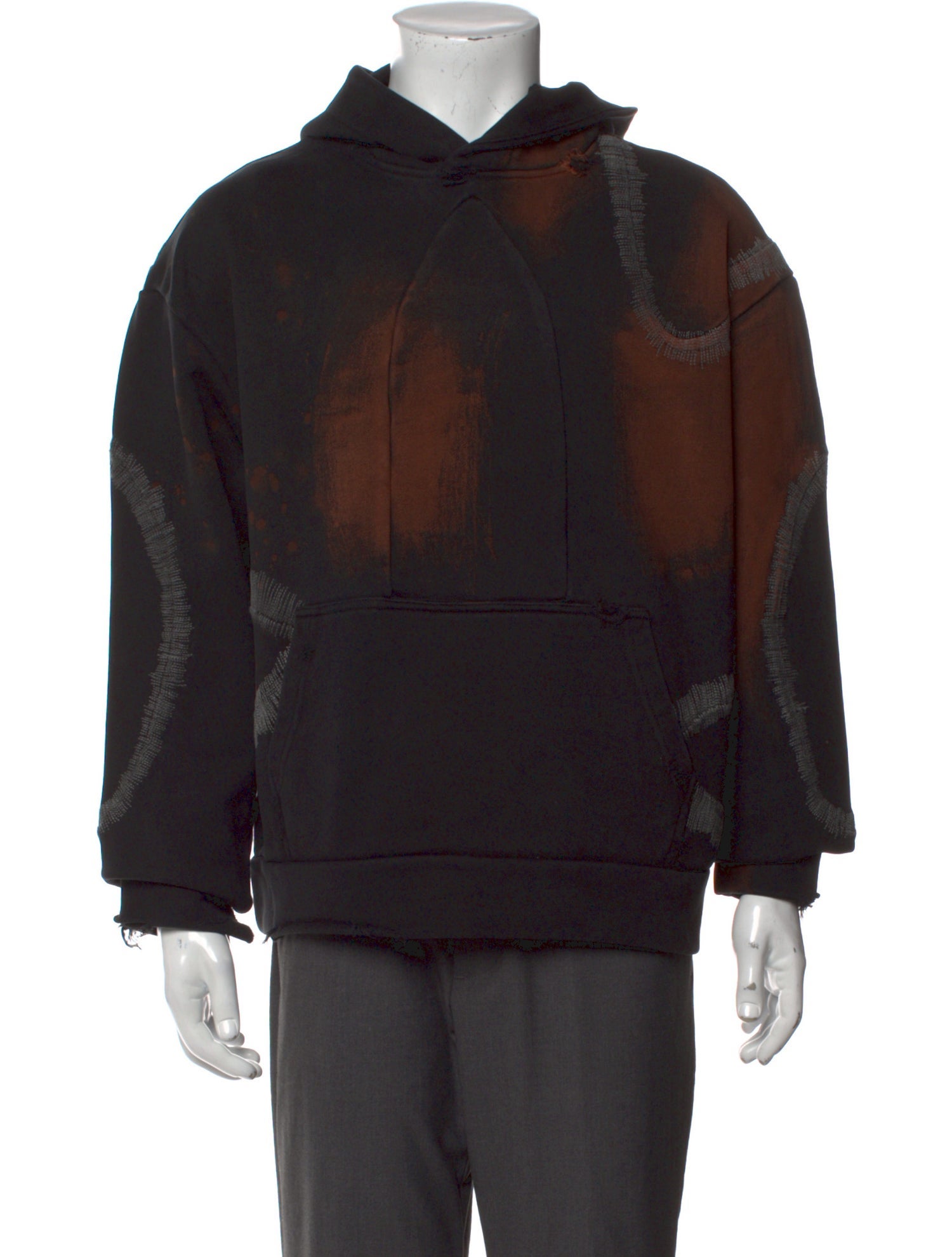 Who Decides War Tie-Dye Print Crew Neck Hoodie