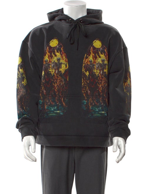 Who Decides War Graphic Print Crew Neck Hoodie