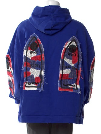 Who Decides War Graphic Print Crew Neck Hoodie