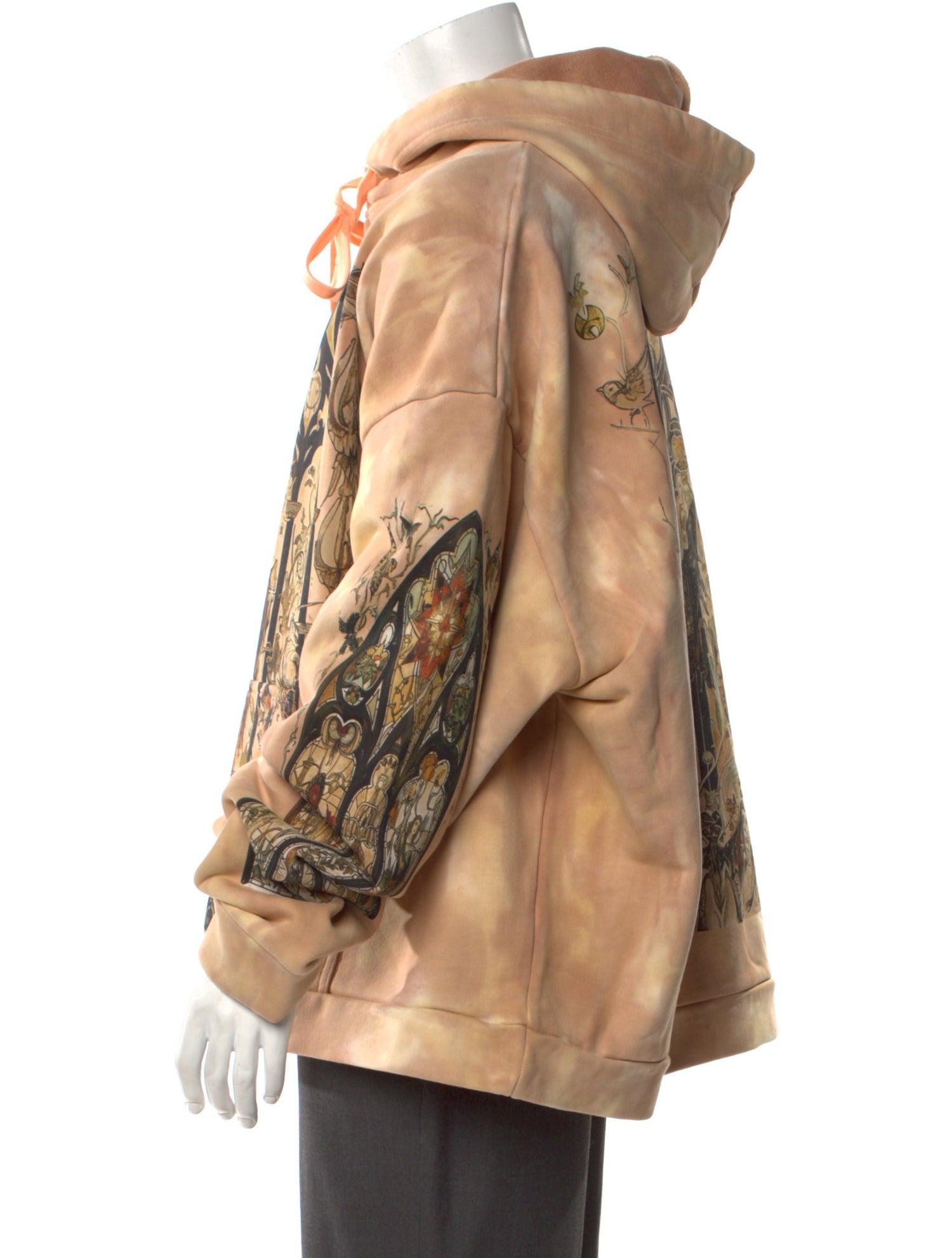 Who Decides War Graphic Print Crew Neck Hoodie