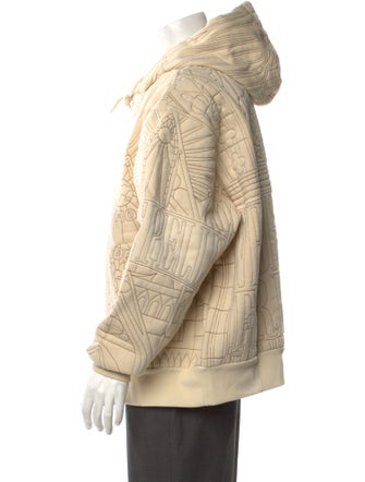 Who Decides War Patterned Crew Neck Hoodie