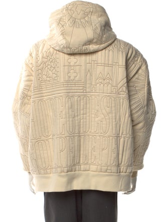 Who Decides War Patterned Crew Neck Hoodie