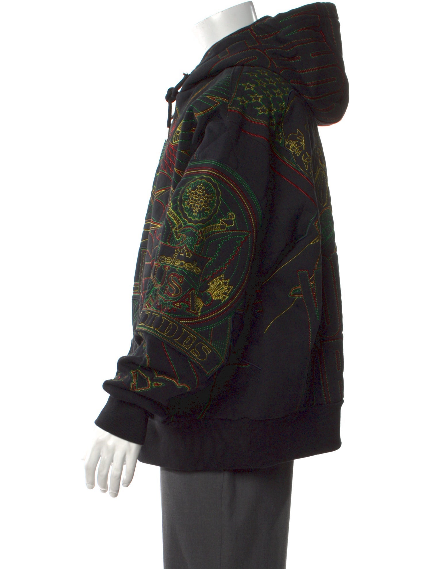 Who Decides War Printed V-Neck Hoodie