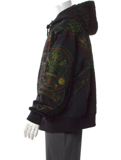 Who Decides War Printed V-Neck Hoodie