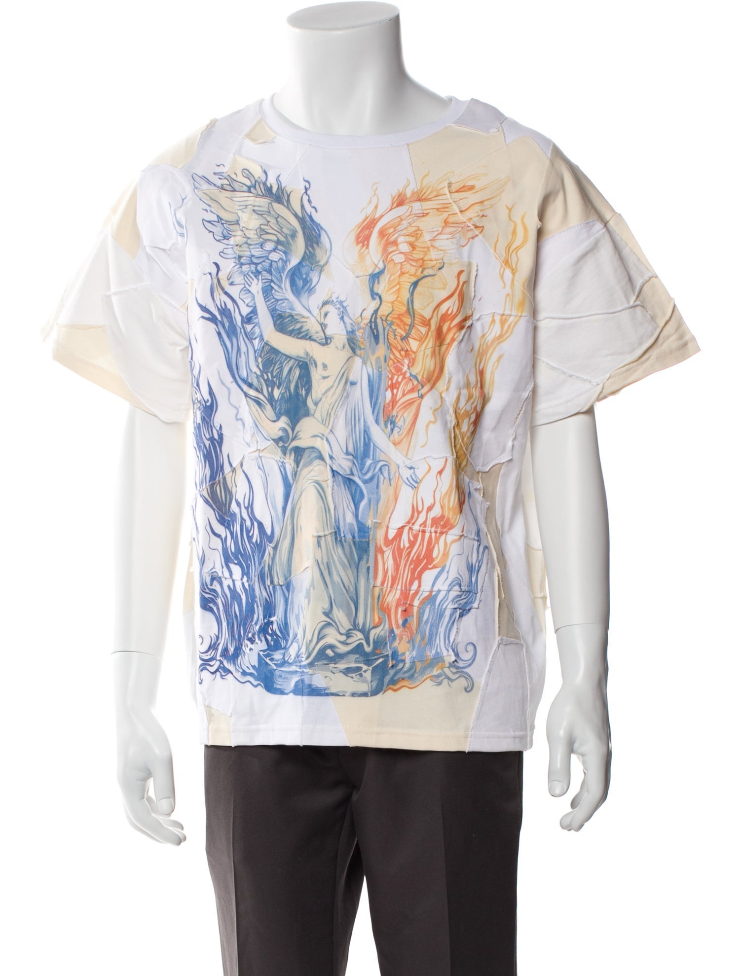 Who Decides War Graphic Print Crew Neck T-Shirt