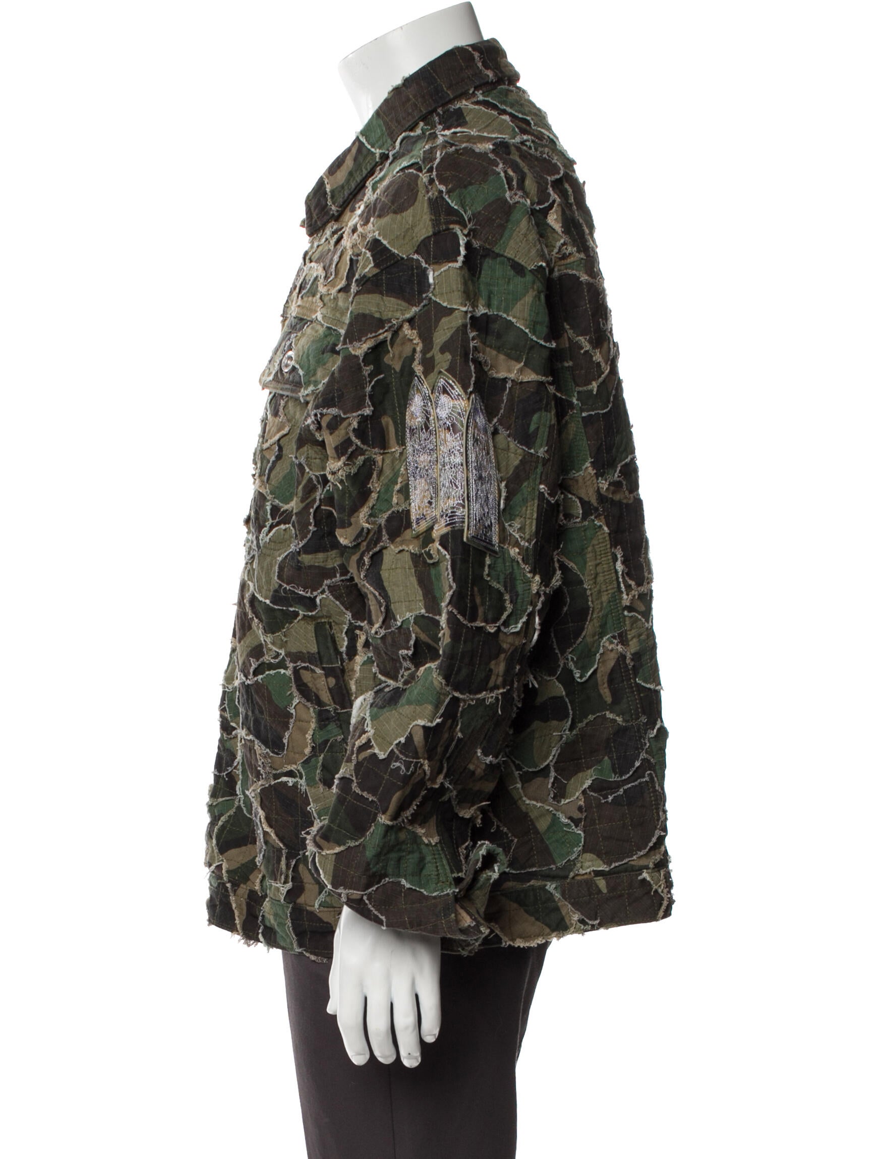 Who Decides War Printed Utility Jacket w/ Tags