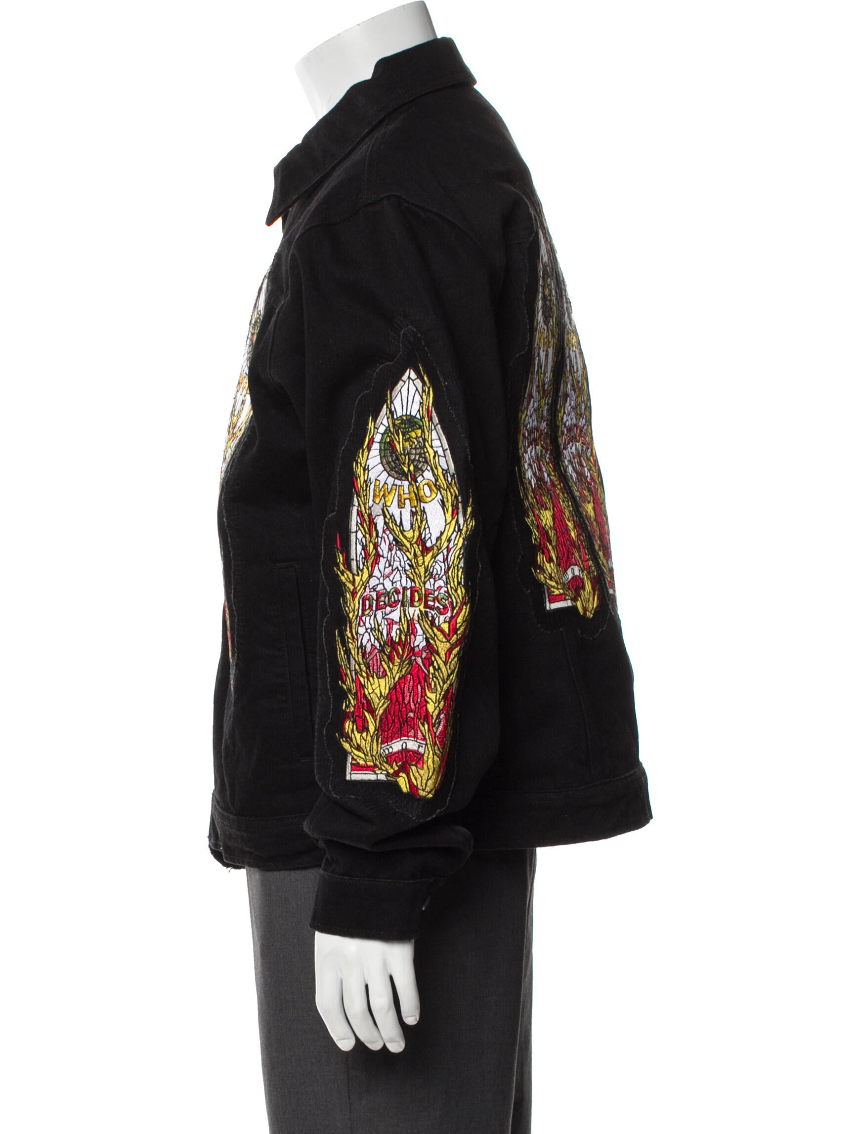 Who Decides War Printed Windbreaker w/ Tags