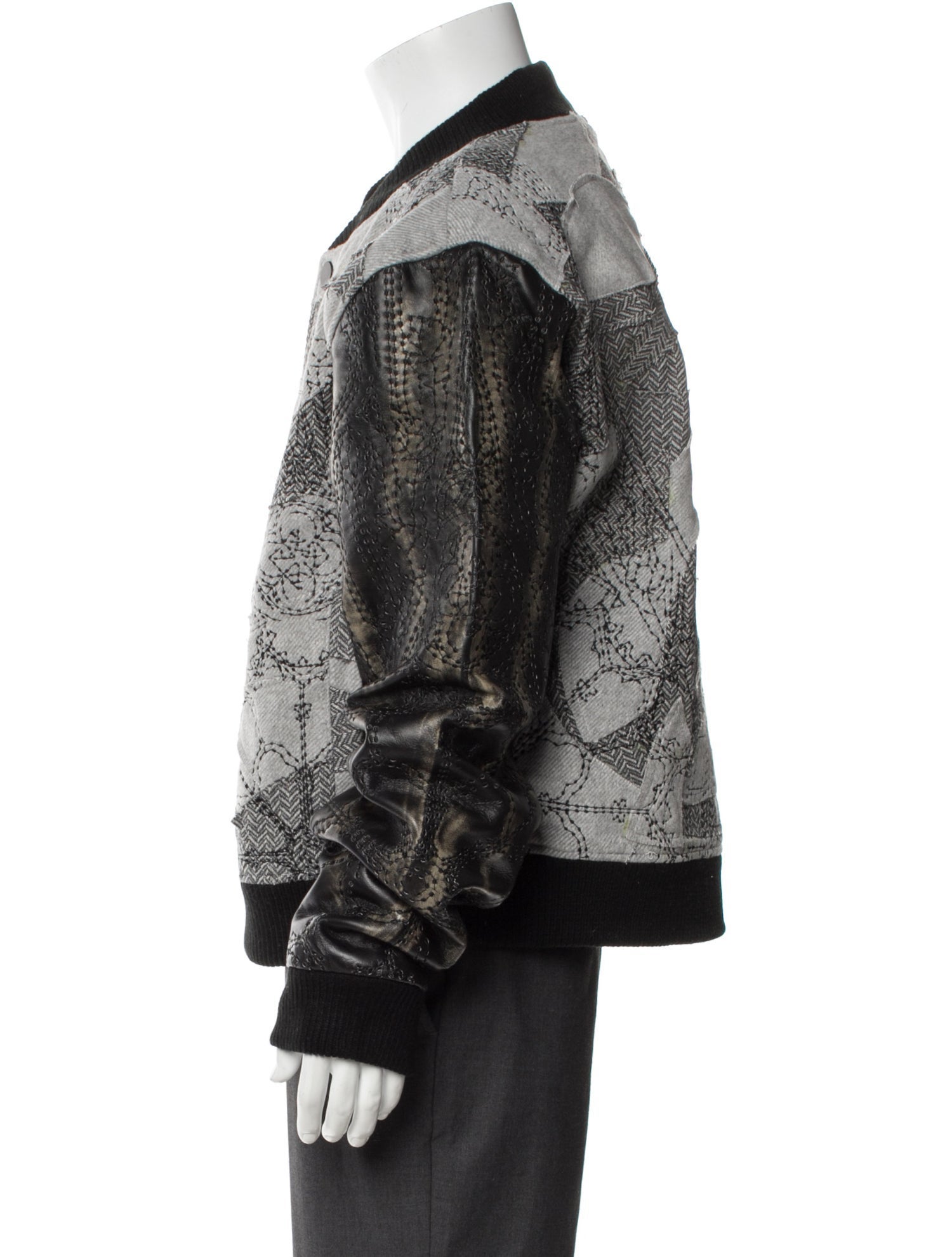 Who Decides War Printed Bomber Jacket w/ Tags