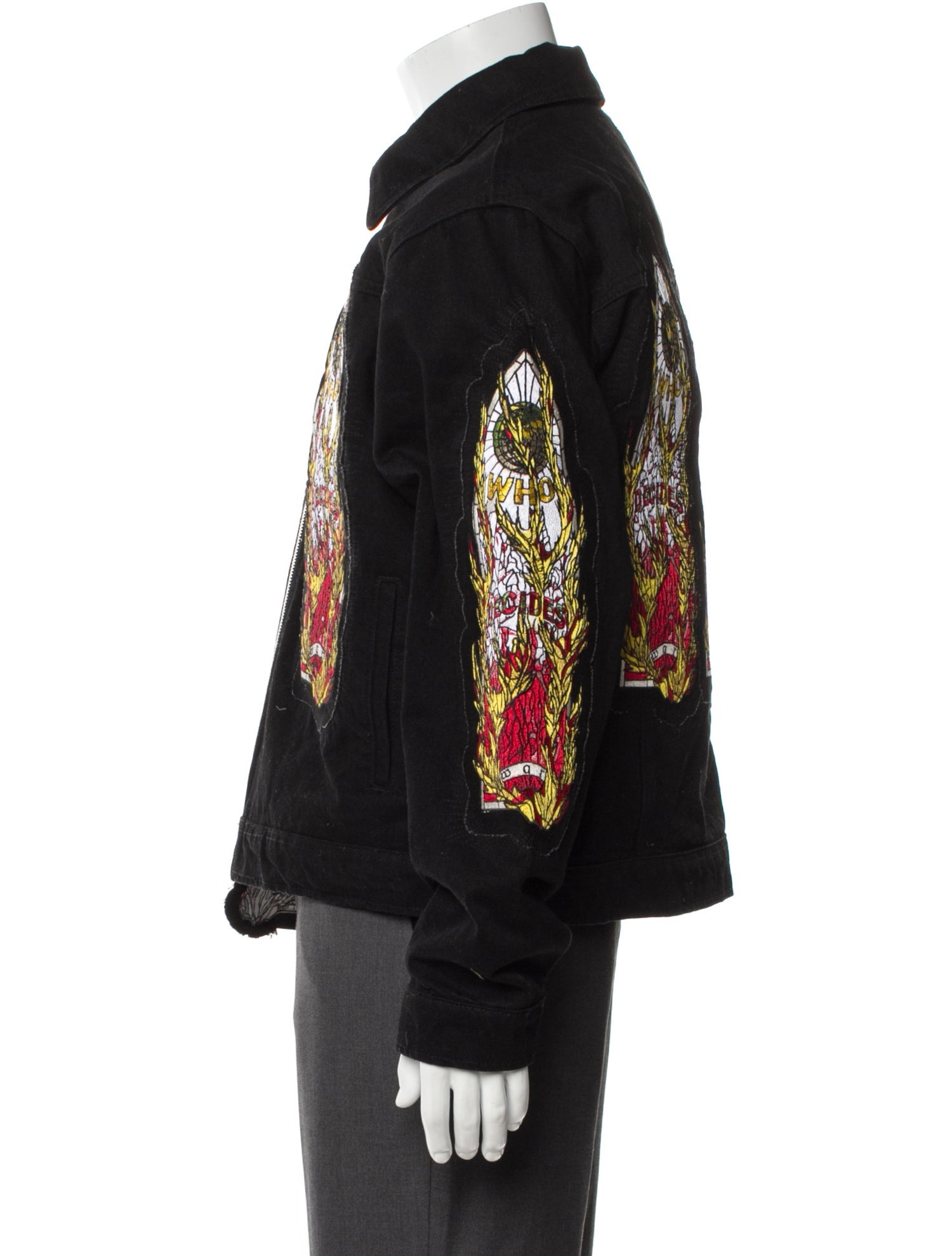 Who Decides War Graphic Print Jacket w/ Tags