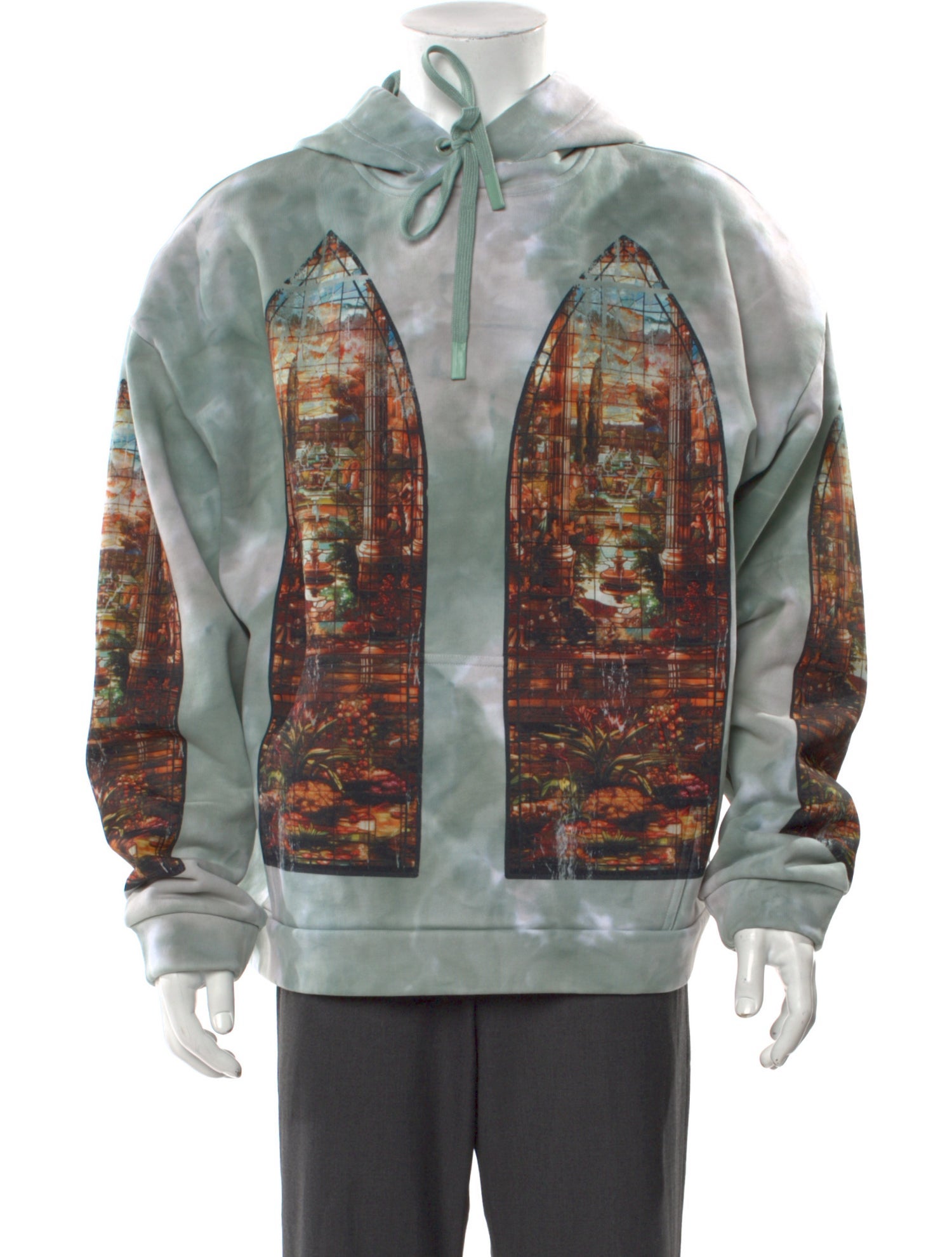 Who Decides War Printed Mock Neck Hoodie