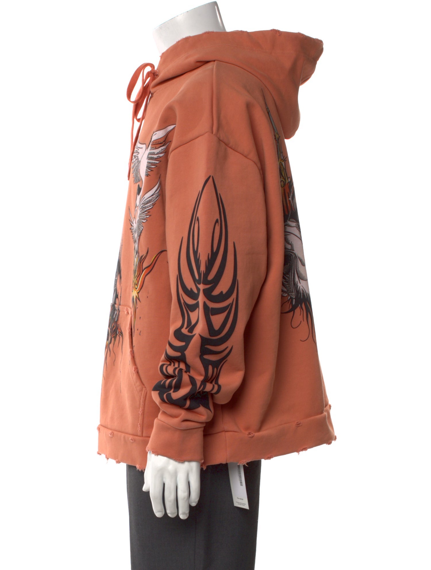 Who Decides War Graphic Print Crew Neck Hoodie