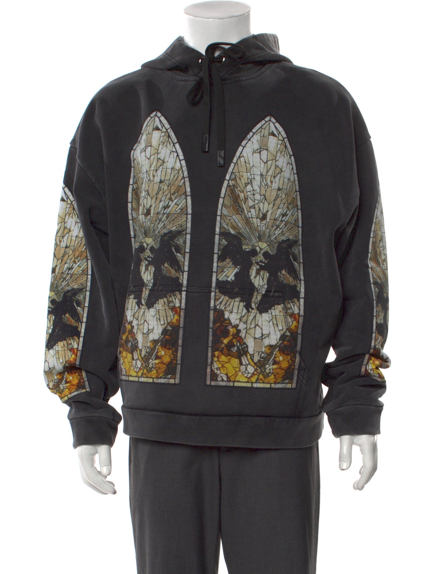 Who Decides War Printed Crew Neck Hoodie