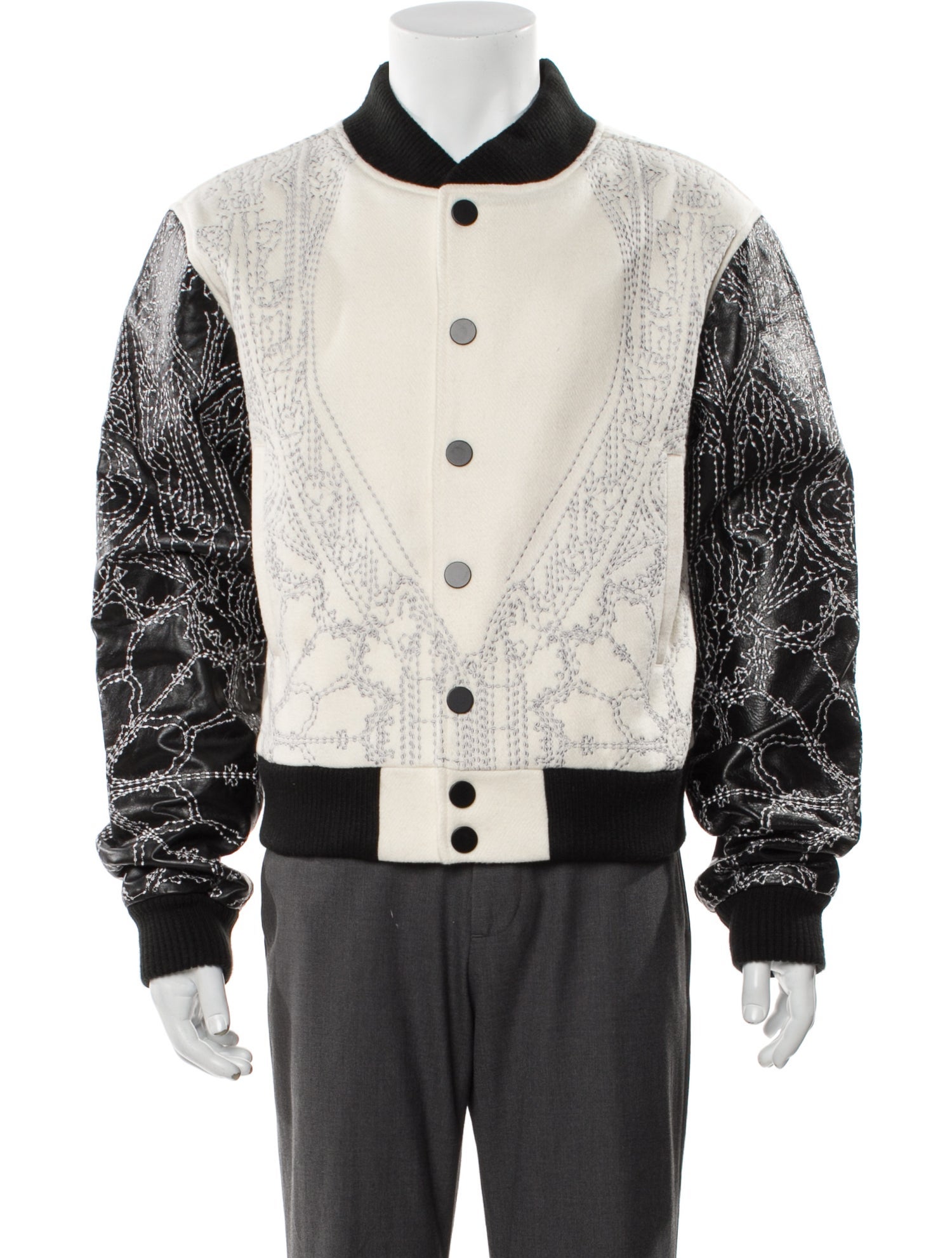 Who Decides War Printed Varsity Jacket w/ Tags