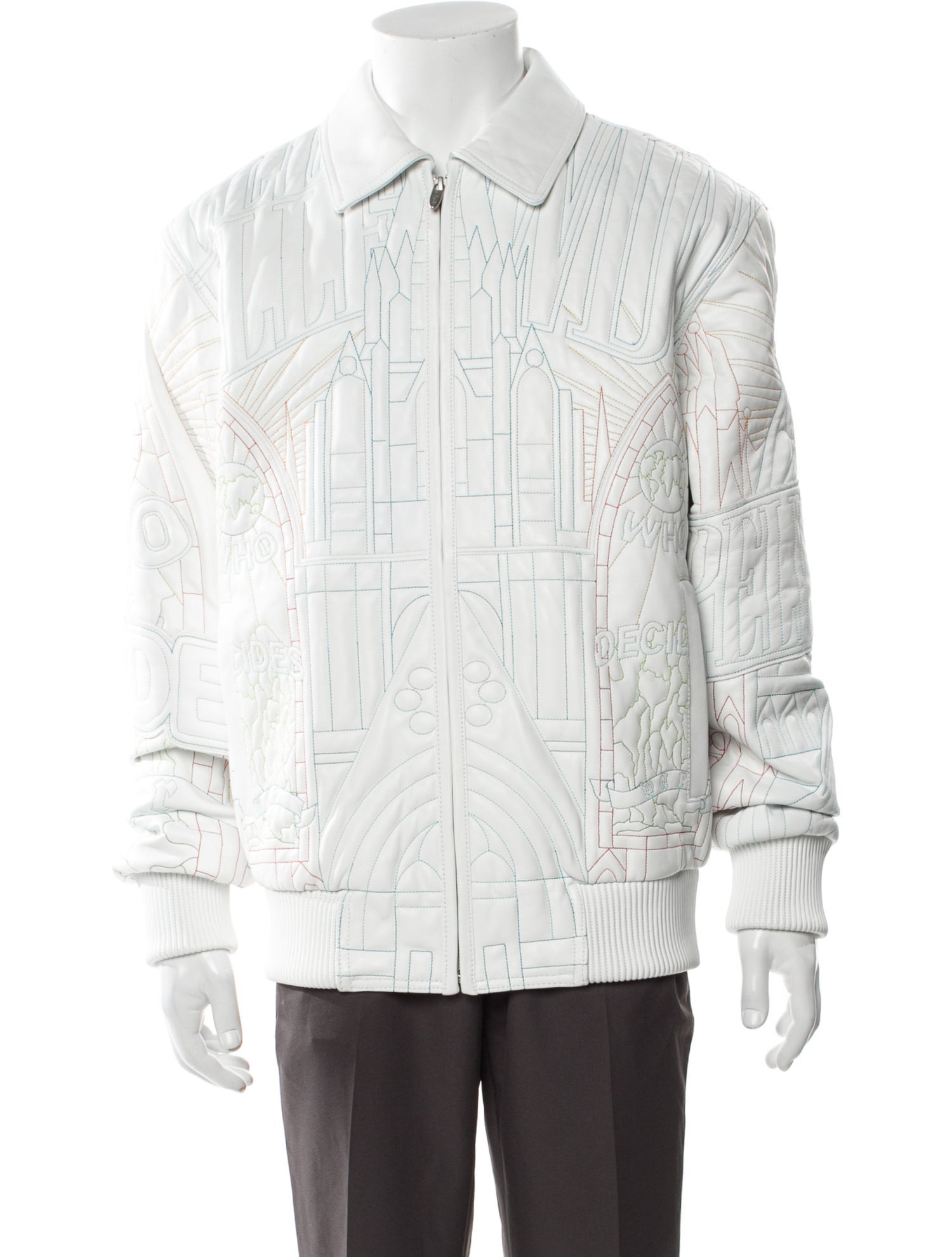 Who Decides War Leather Denim Jacket w/ Tags