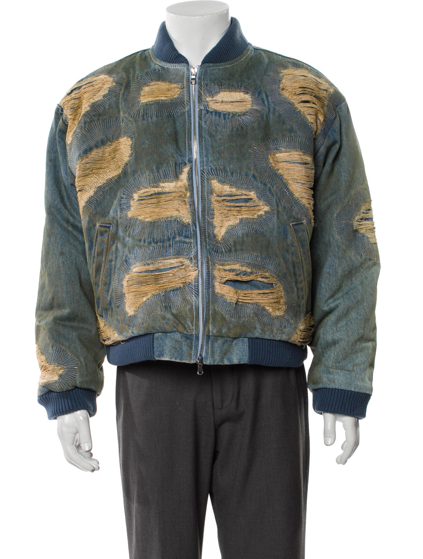 Who Decides War Graphic Print Denim Jacket