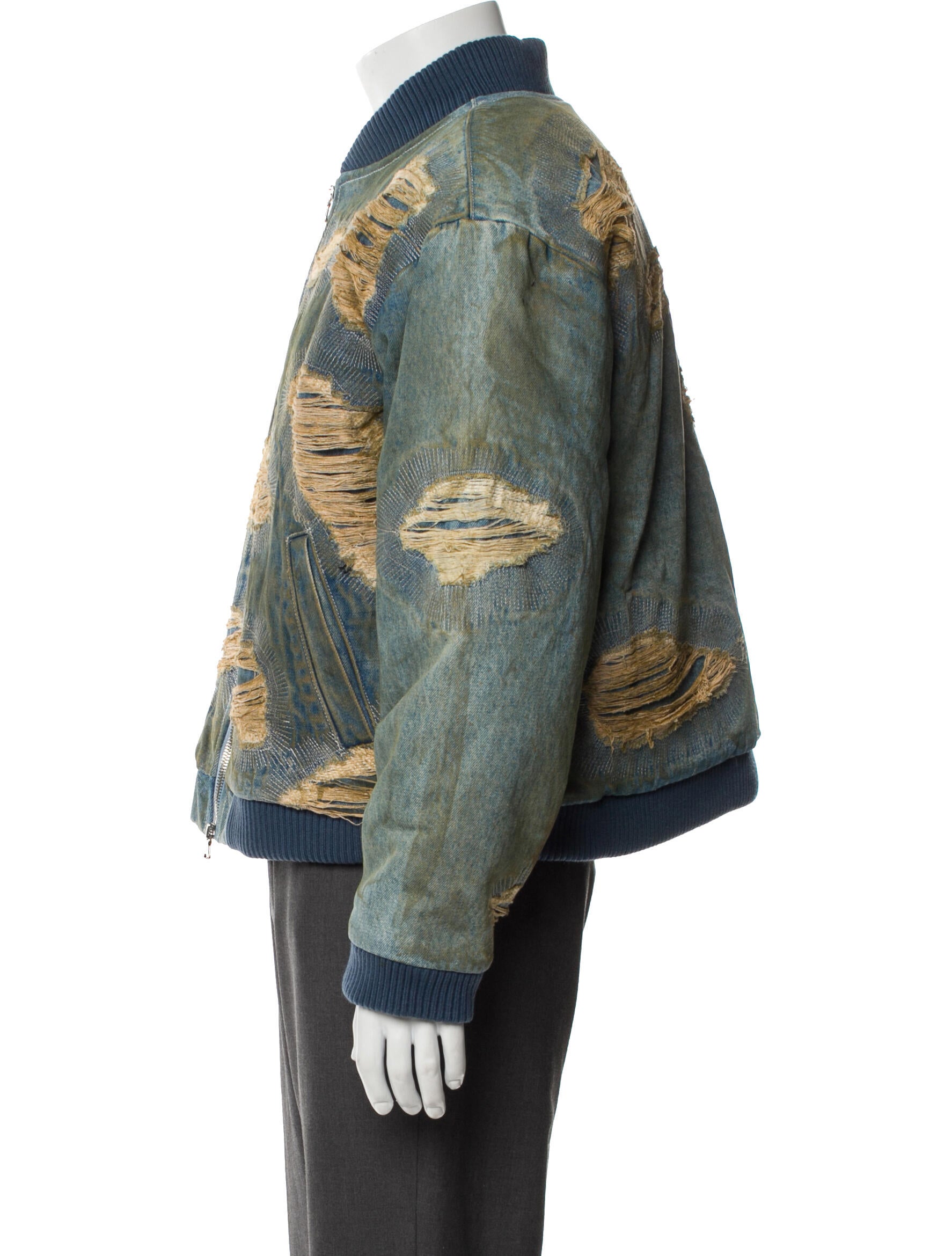 Who Decides War Graphic Print Denim Jacket